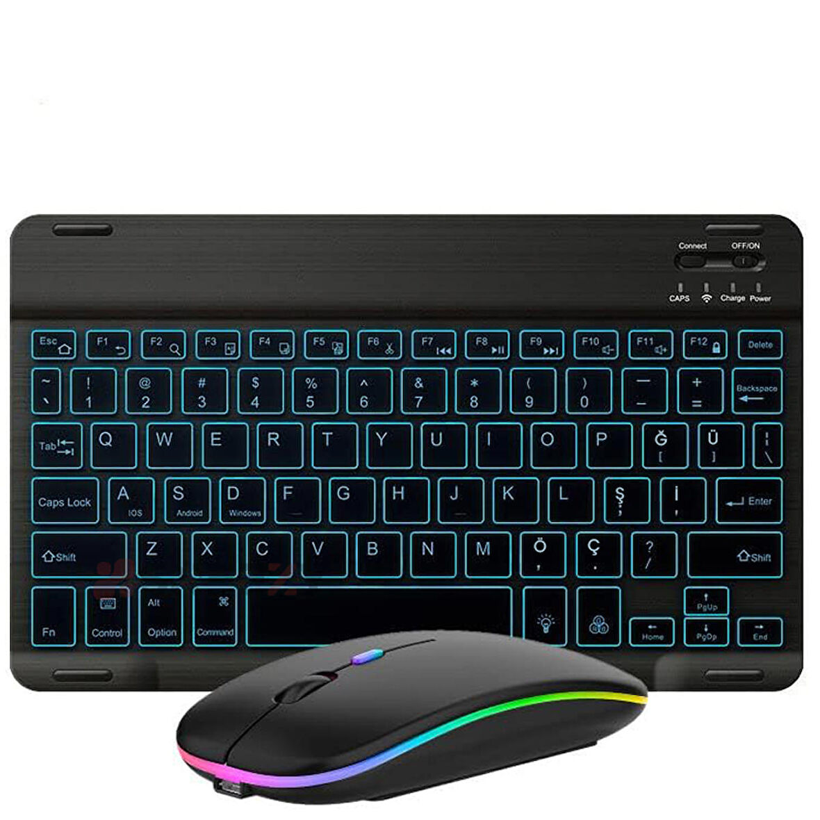 Honor Pad 8 RGB Işıklı Bluetooth & Wireless Türkçe Klavye Mouse Seti