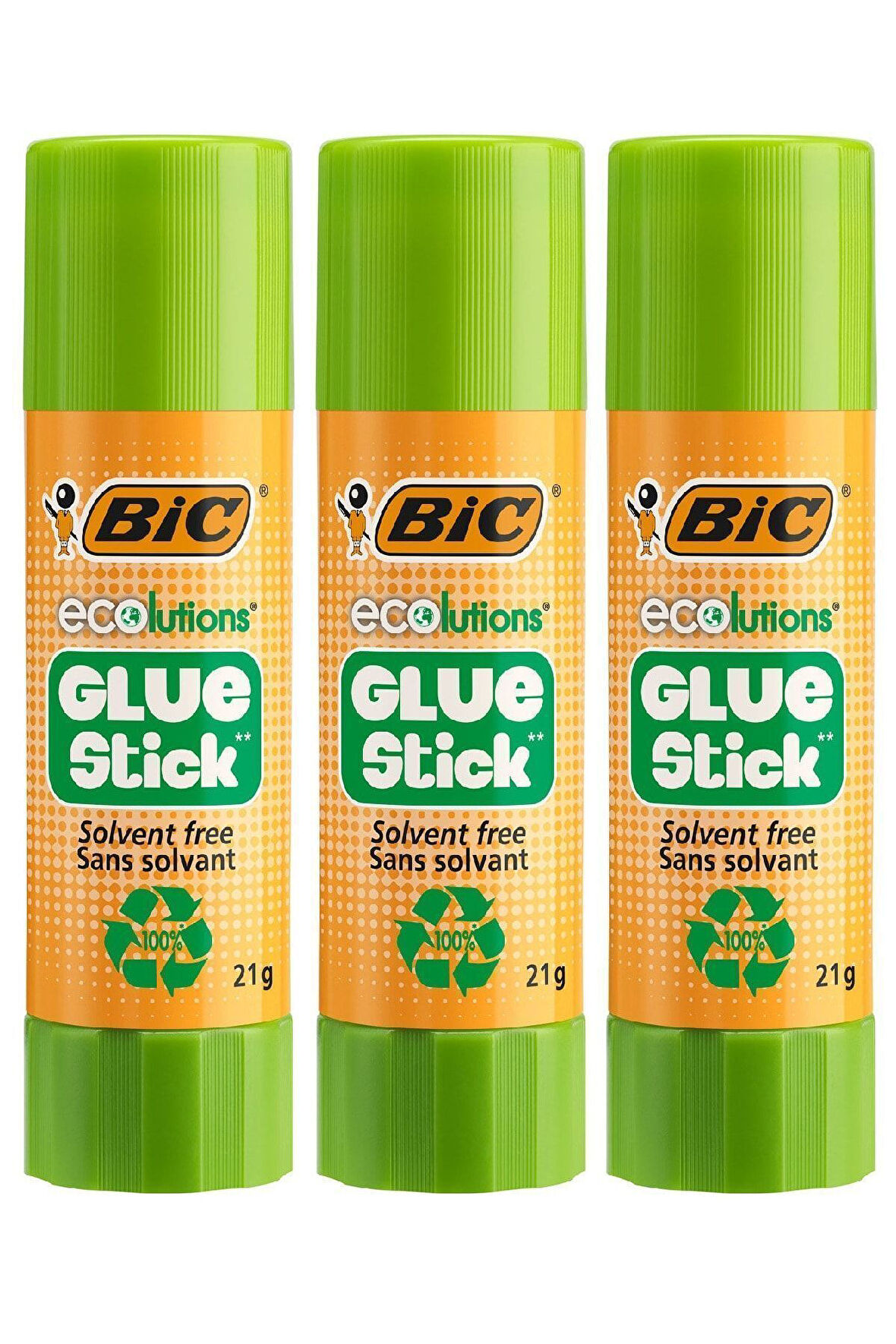 Bic Eco Glue Stick Yapıştırıcı 21 Gram 3'lü Set