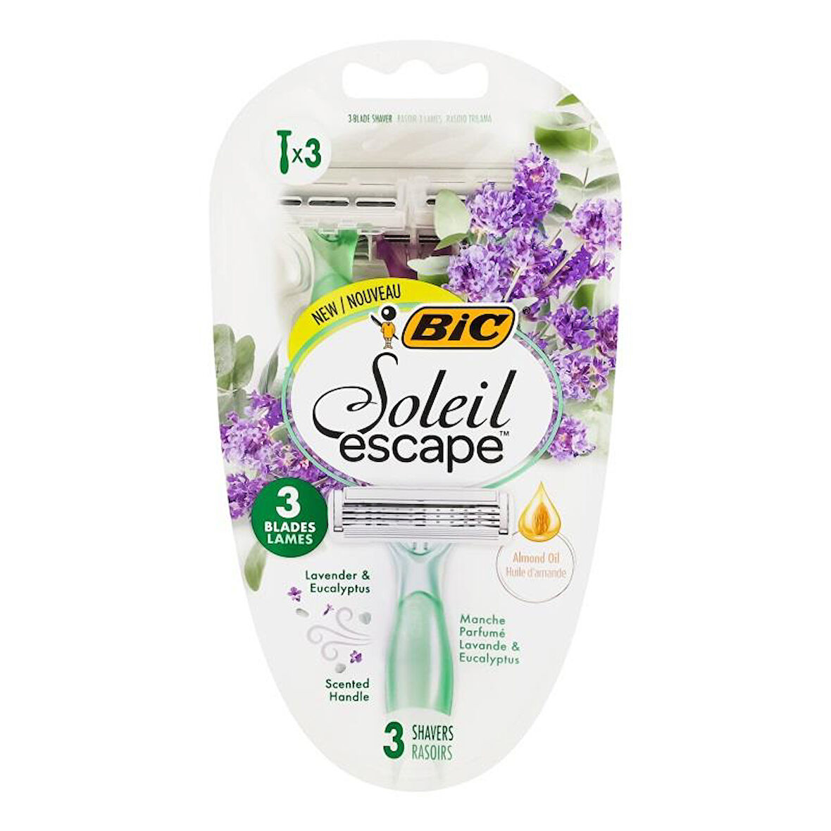 Bic Miss Soleil Escape Lavander 3 Lü Bayan Tıraş Bıçağı