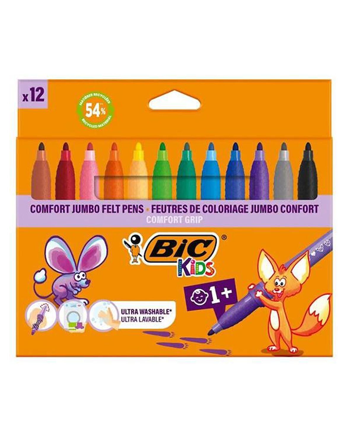 Bic Comfort Jumbo Keçeli Kalem 12 li