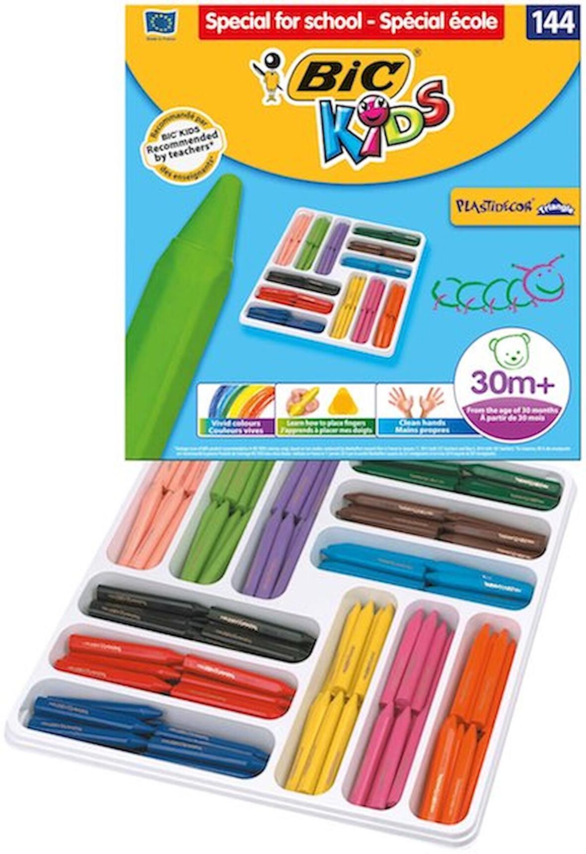 BIC PASTEL BOYA PPLASTIDECOR ÜÇGEN 144LÜ  8878332