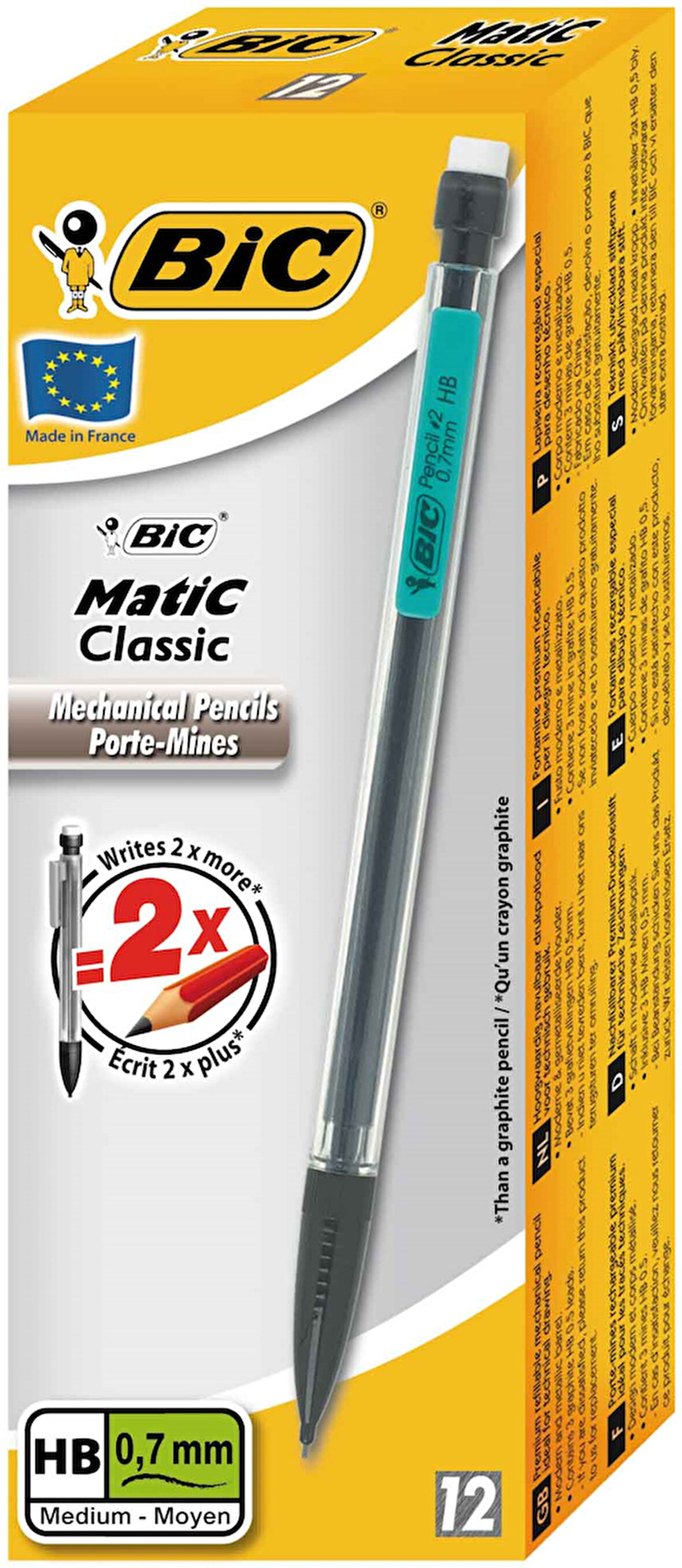 BIC VERSATİL KALEM BICMATIC KLASİK 07 12Lİ 820959-1 ADET