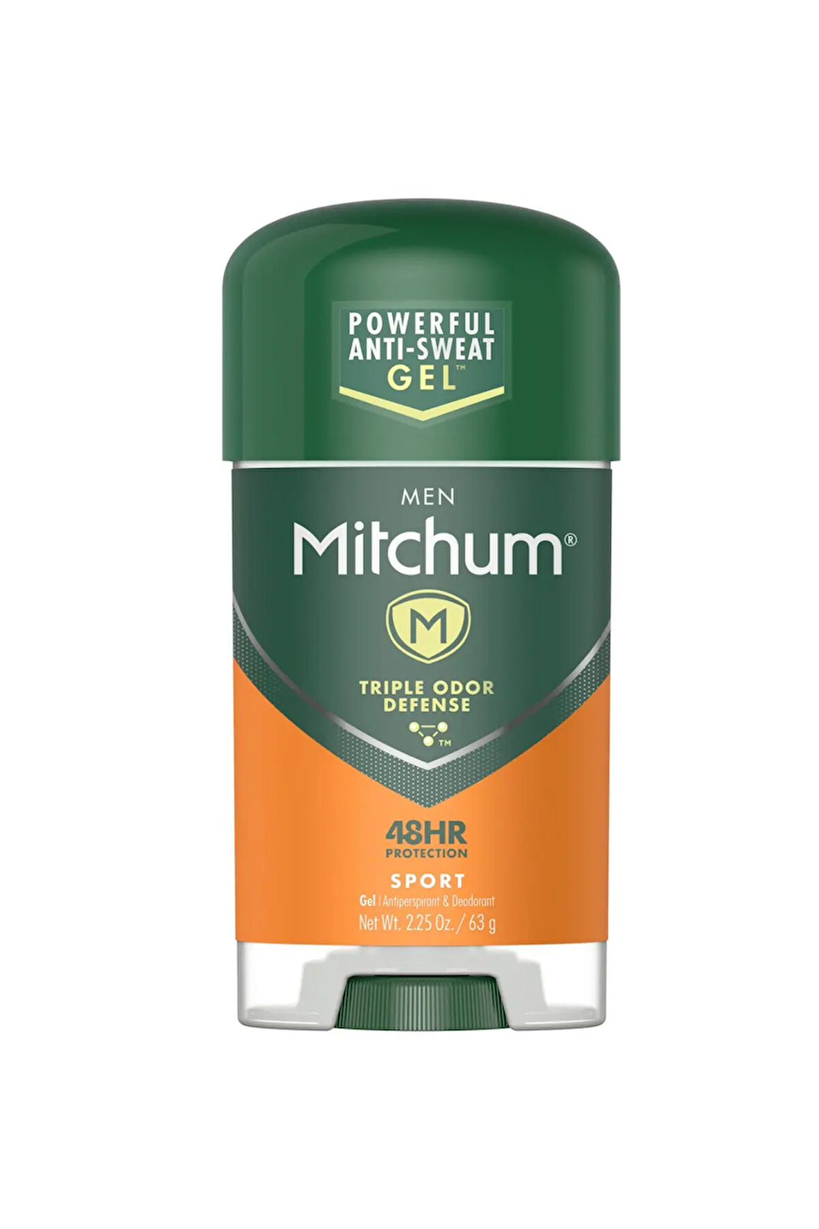 Mitchum Trıple Odor Defense Sport Anti-Perspirant (48hr) Kokusuz Erkek Gel Deodorant 2.25 oz 63gr