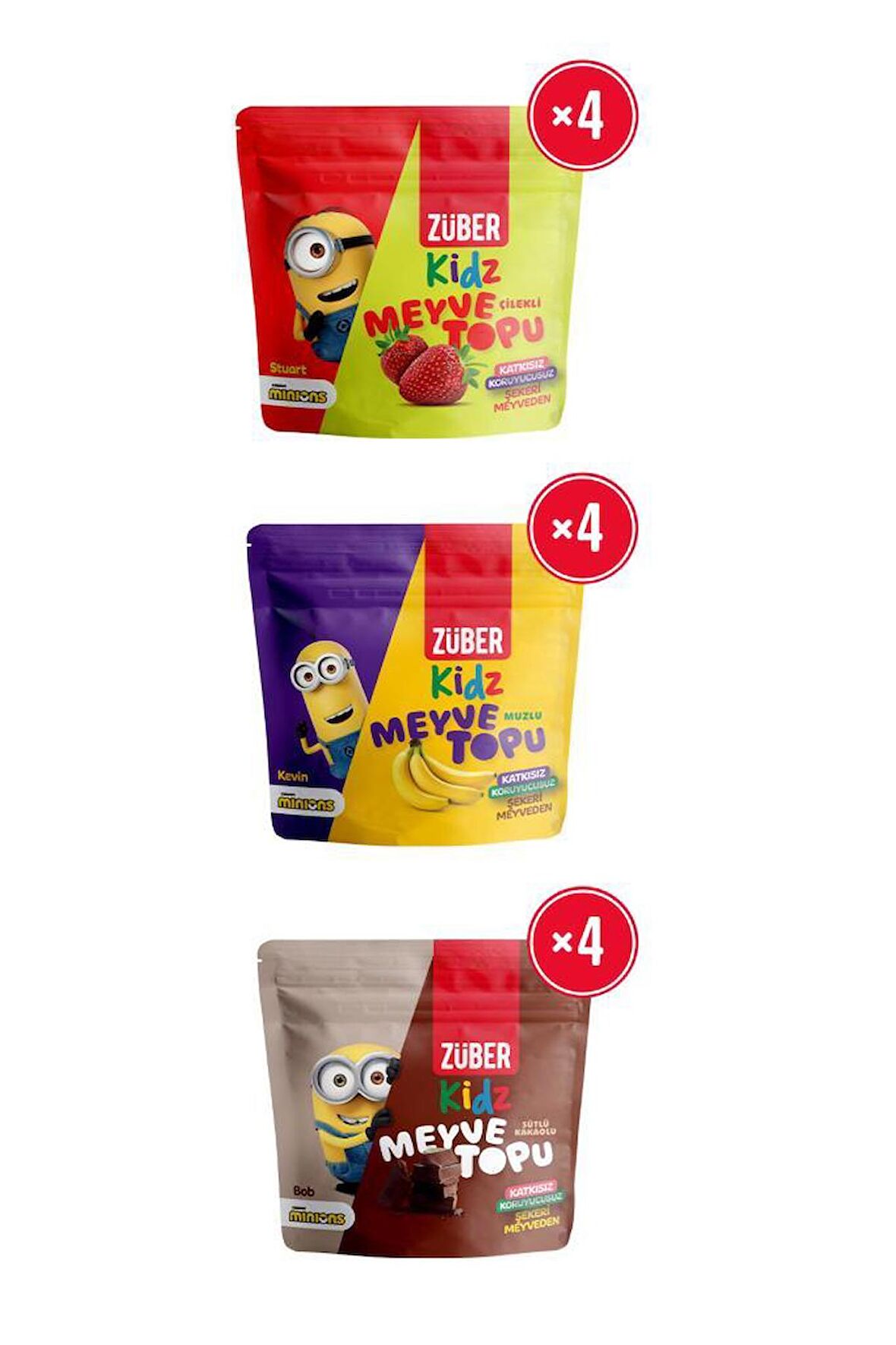 Kidz Meyve Topu Deneme Paketi 42g X 12 Adet