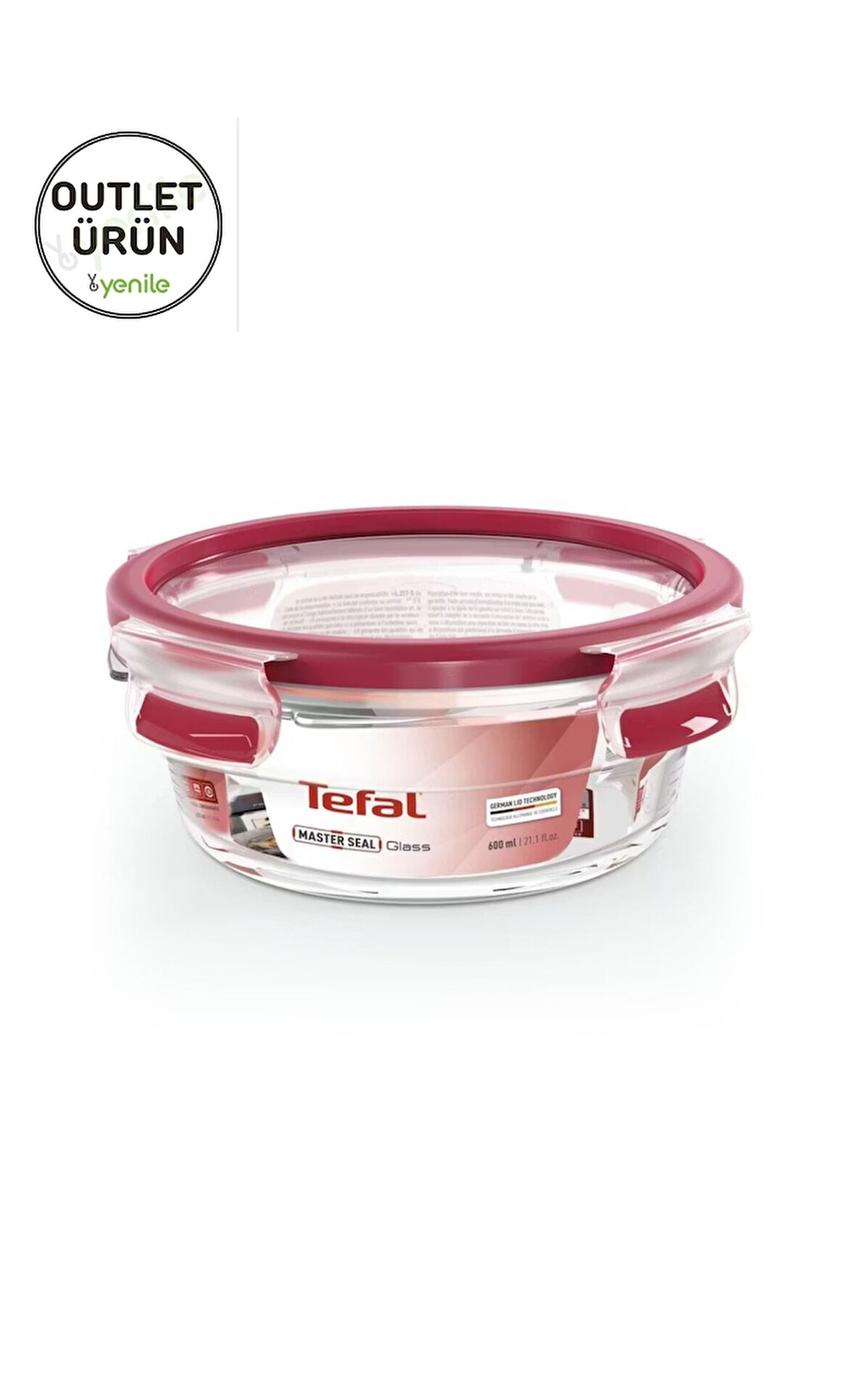 Tefal MasterSeal Cam Saklama Kabı Yuvarlak