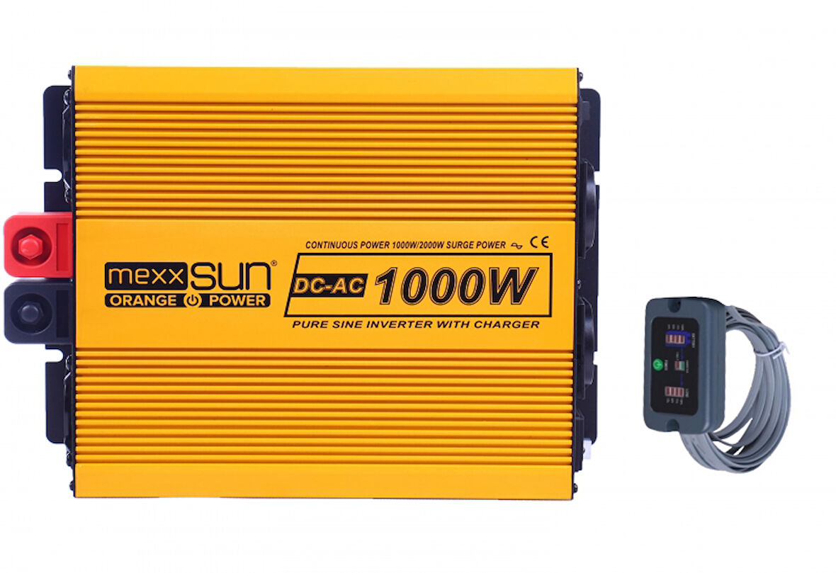 Mexxsun Tam Sinüs Şarjlı İnverter / Ekranlı 12V 1000W