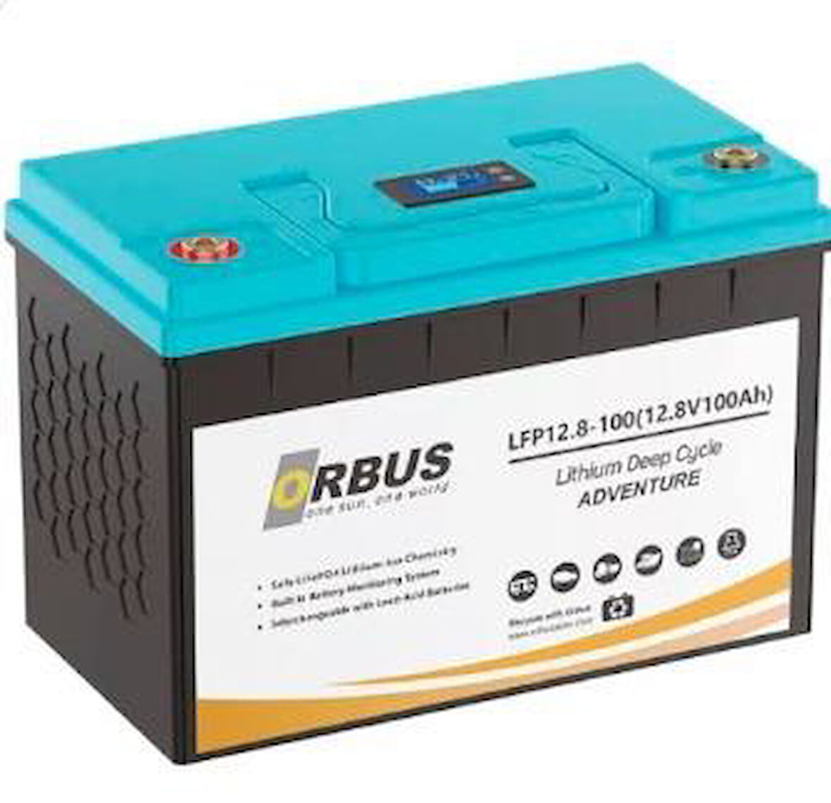 Orbus 12.8 Volt 100 Amper Lityum Lifepo4 Akü