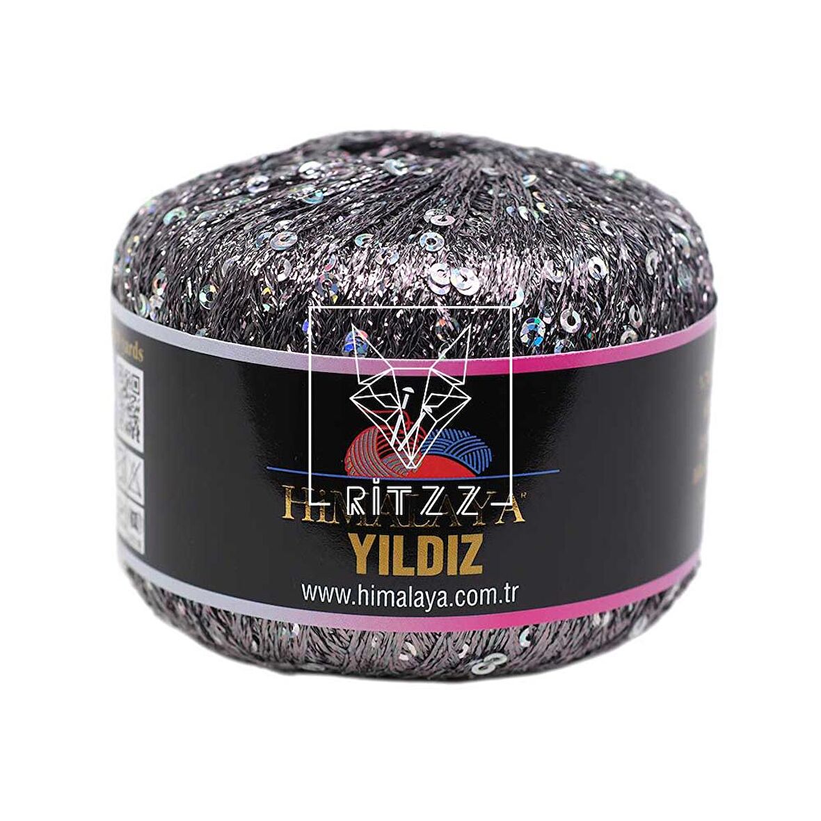 Himalaya Yıldız 58117 Füme Simli Gümüş Pullu