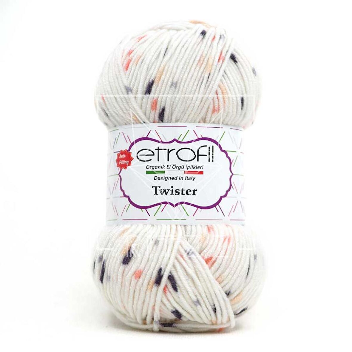 Etrofil Twister / Beyaz Siyah Krem / SE221