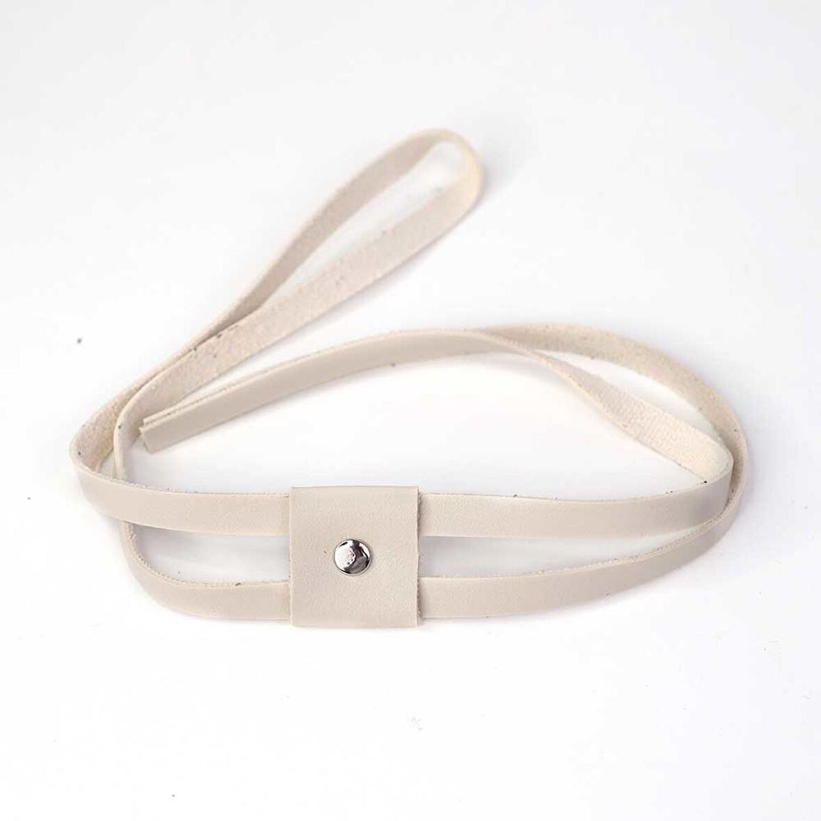 Çanta Büzgüsü Krem Boğmacık