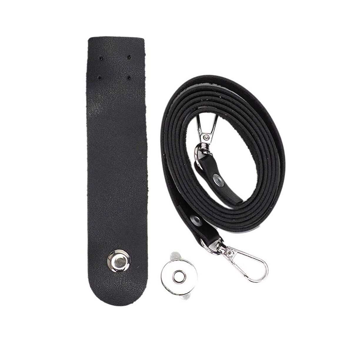 Telefon Çantası Seti 120CM Siyah - Gümüş Kanca