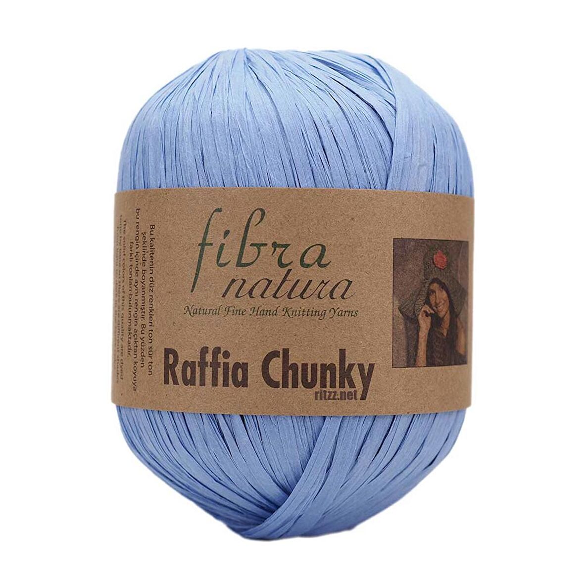 Fibra Natura Raffia Chunky 114-11 Açık Mavi