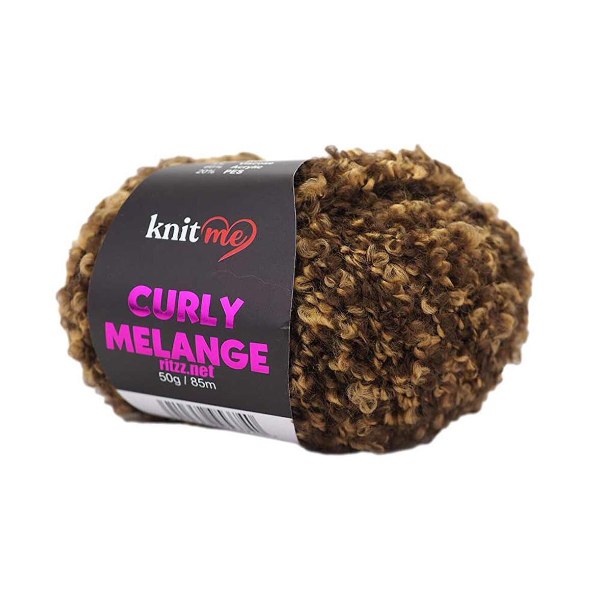 Knit Me Curly Melange KCM56 Kahve Melanj