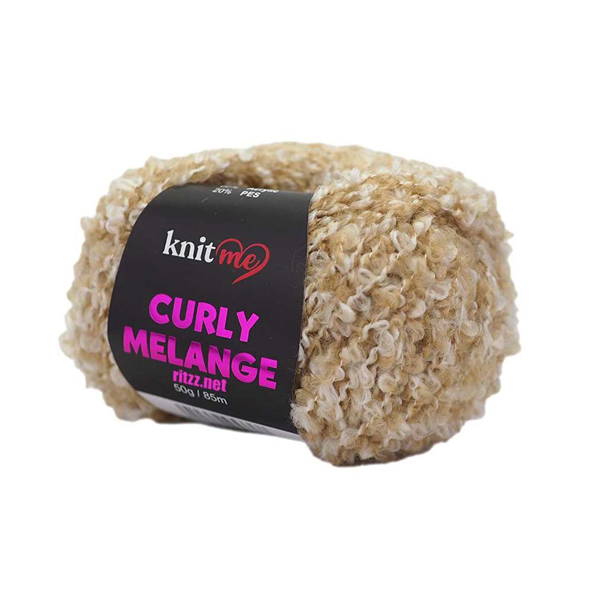 Knit Me Curly Melange KCM52 Bej Melanj