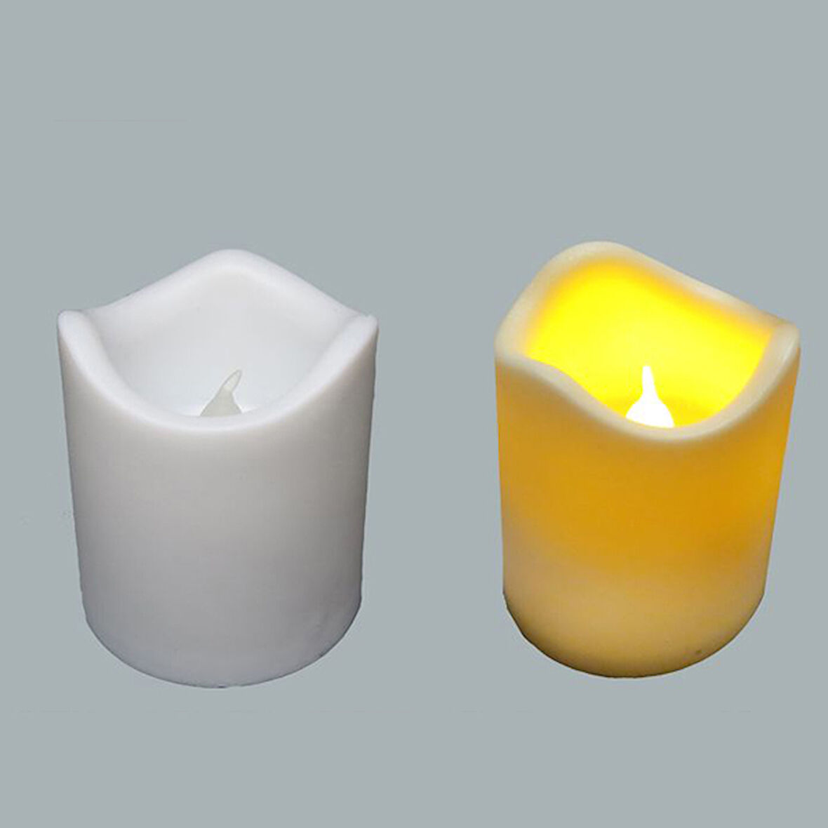 Mum Tealight Pilli Büyük Boy (Ledli Mum)(12 Adet)