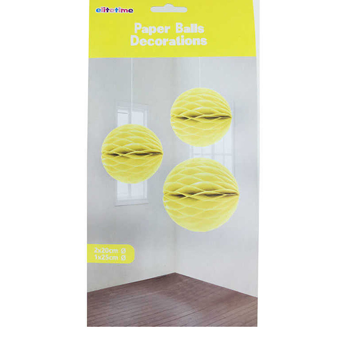 Petek Süs Ponpon 3 Lü Set  Sarı