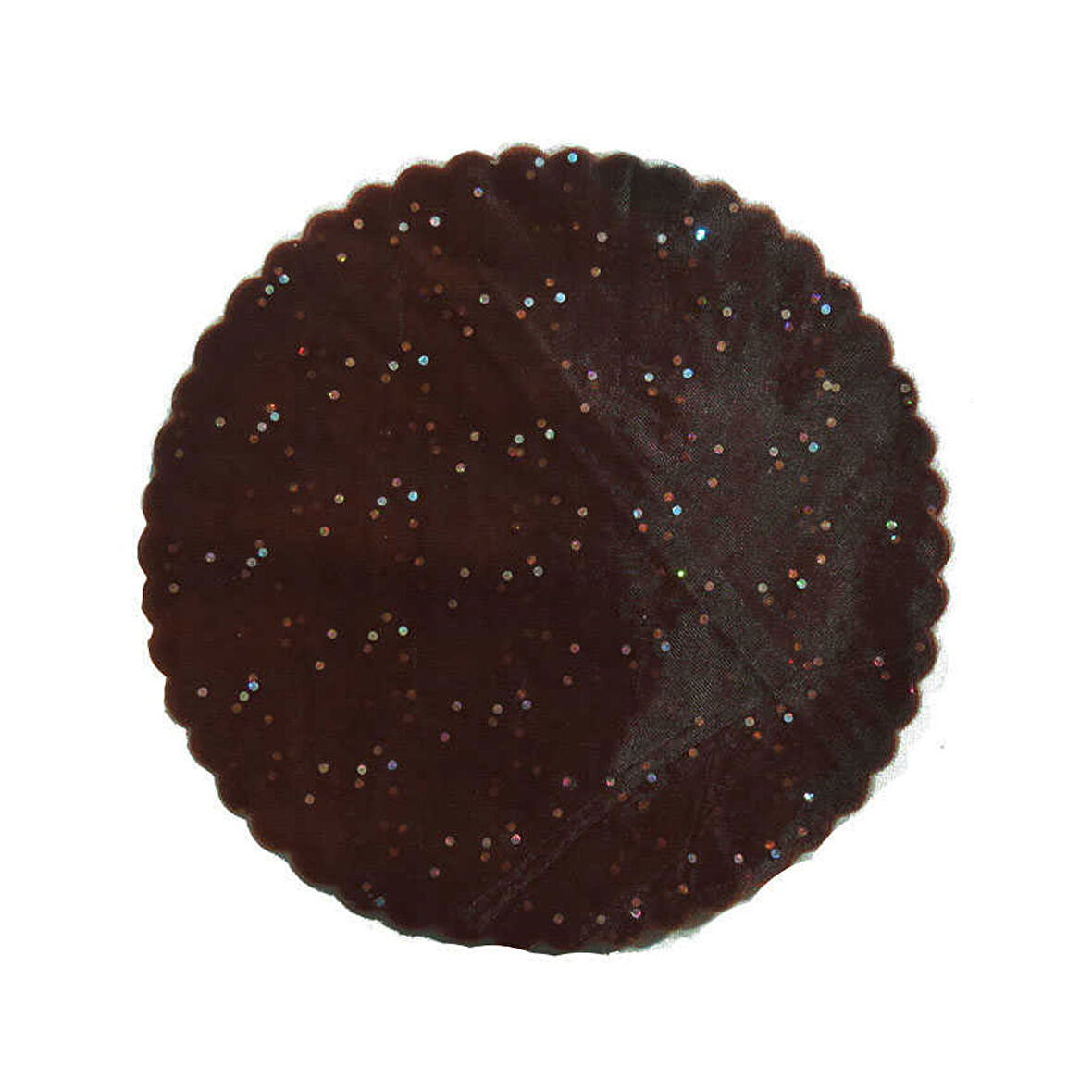 Taşlı Organze Hazır Kesilmiş Tül 22 Cm (100 Adet)  Siyah