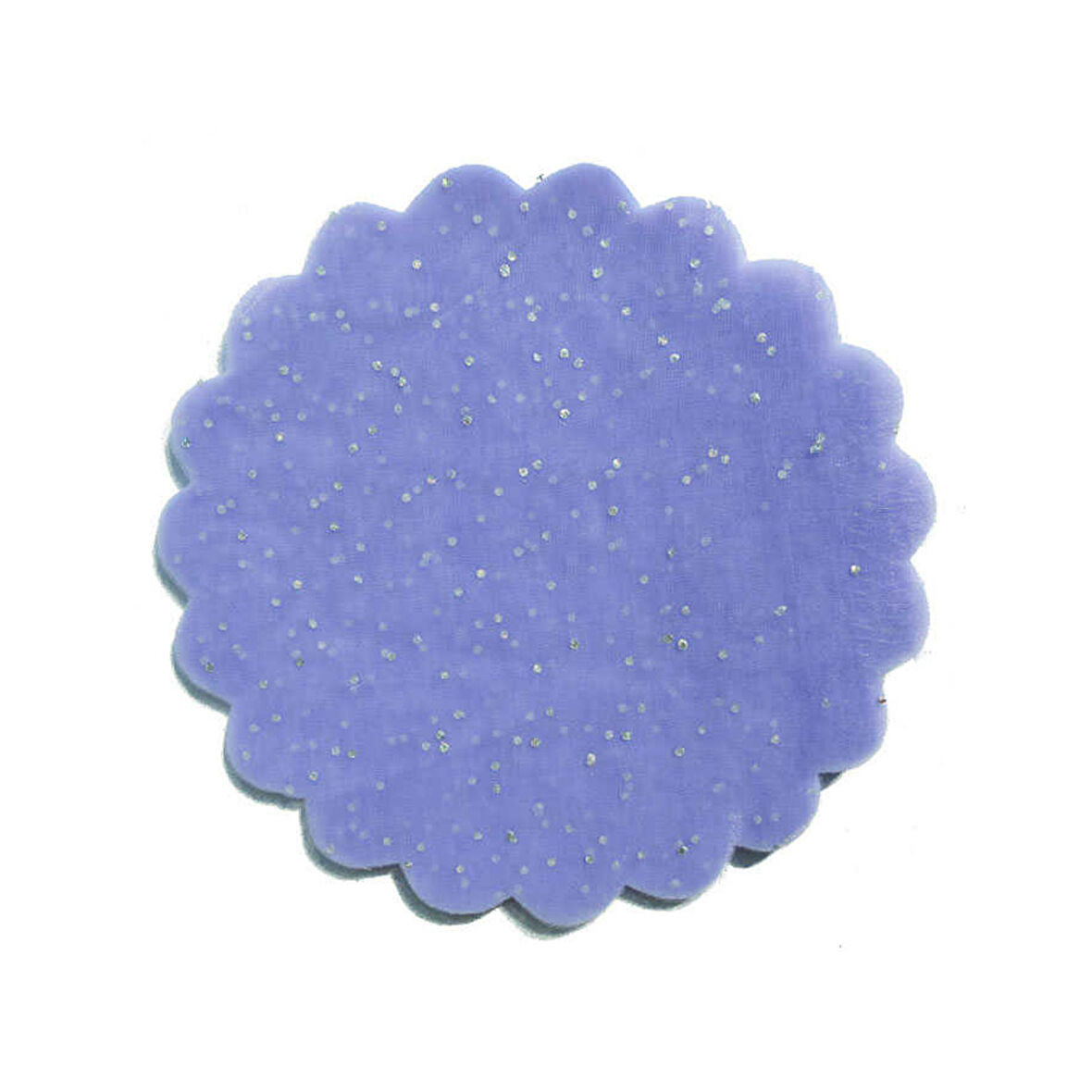 Taşlı Organze Hazır Kesilmiş Tül 22 Cm (100 Adet)  Lila