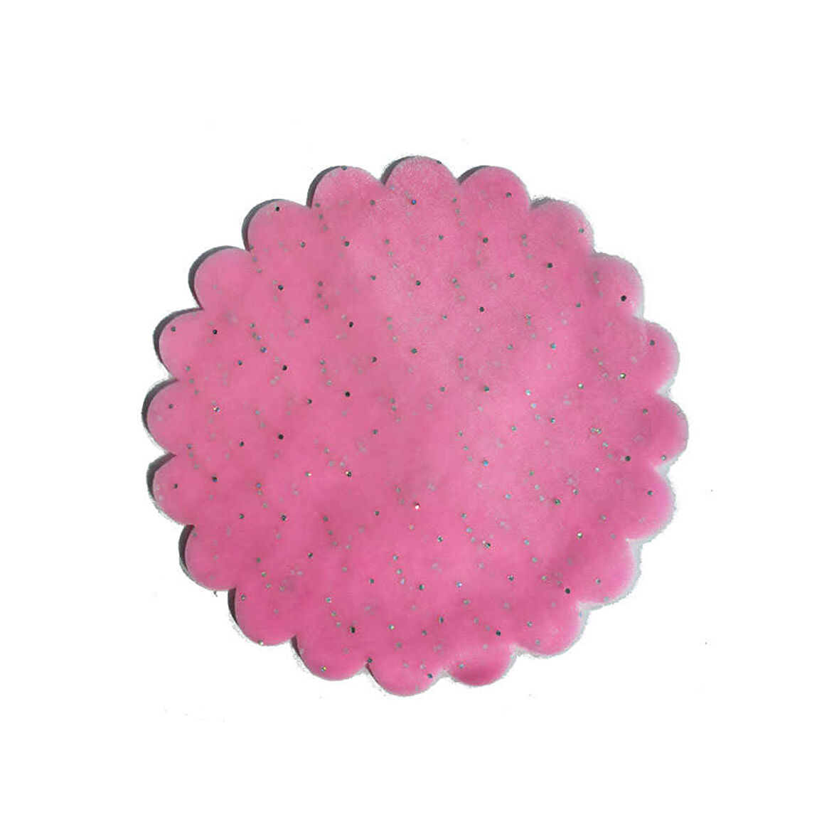 Taşlı Organze Hazır Kesilmiş Tül 26 Cm (100 Adet)  Pembe