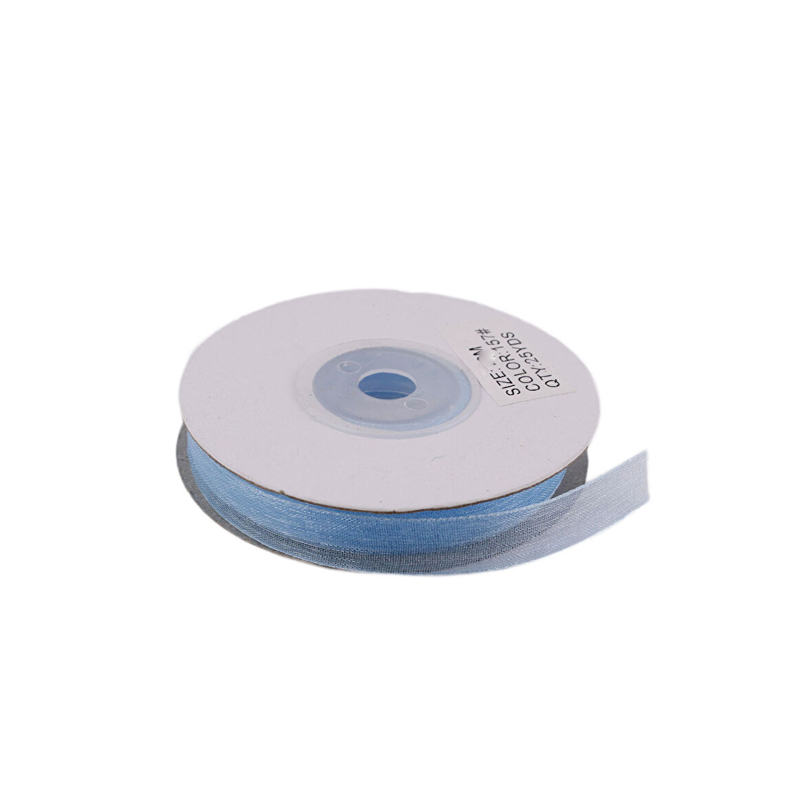 Organze Kurdele 2 CM (228 Metre)  Mavi
