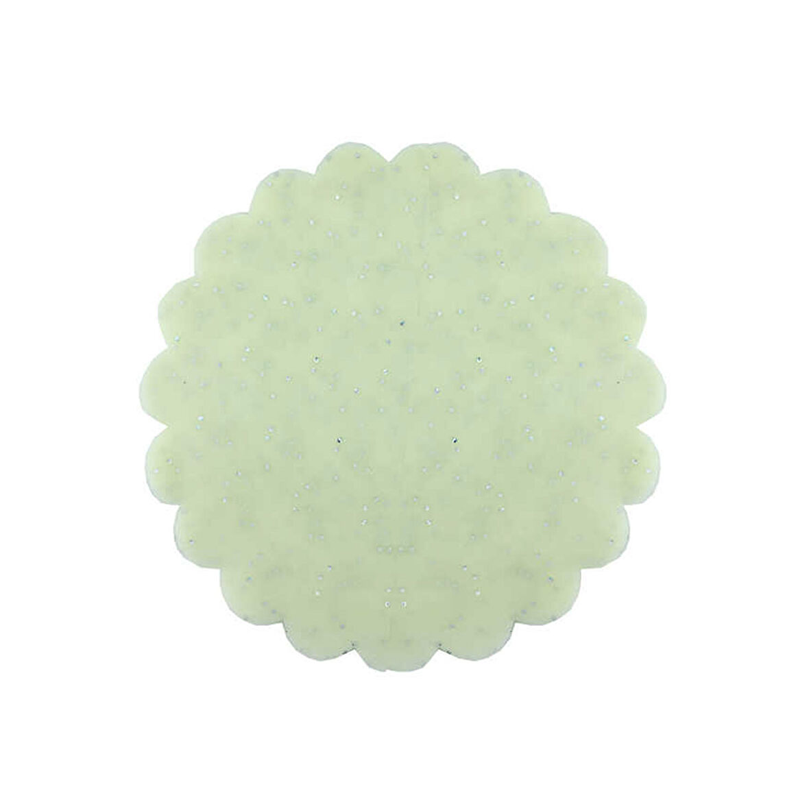 Taşlı Organze Hazır Kesilmiş Tül 18 Cm (100 Adet)  Krem