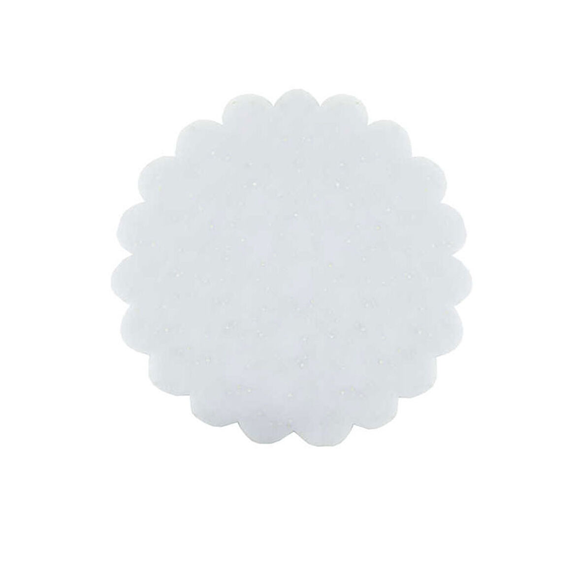Taşlı Organze Hazır Kesilmiş Tül 26 Cm (100 Adet)  Beyaz