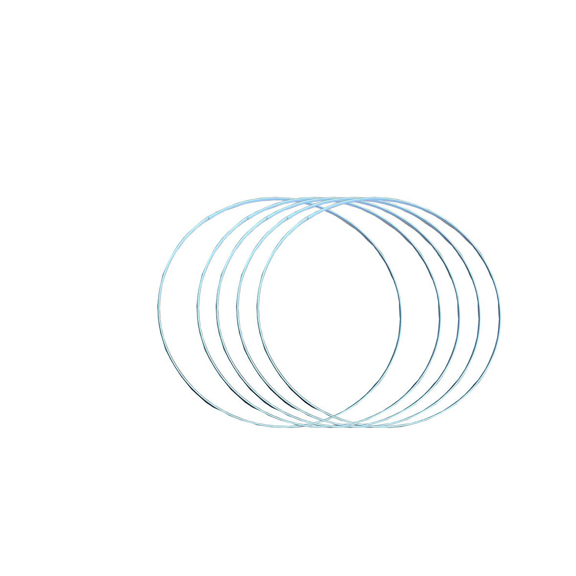 Tel Taç Çemberi 3 MM 18 CM (12 Adet)  Beyaz