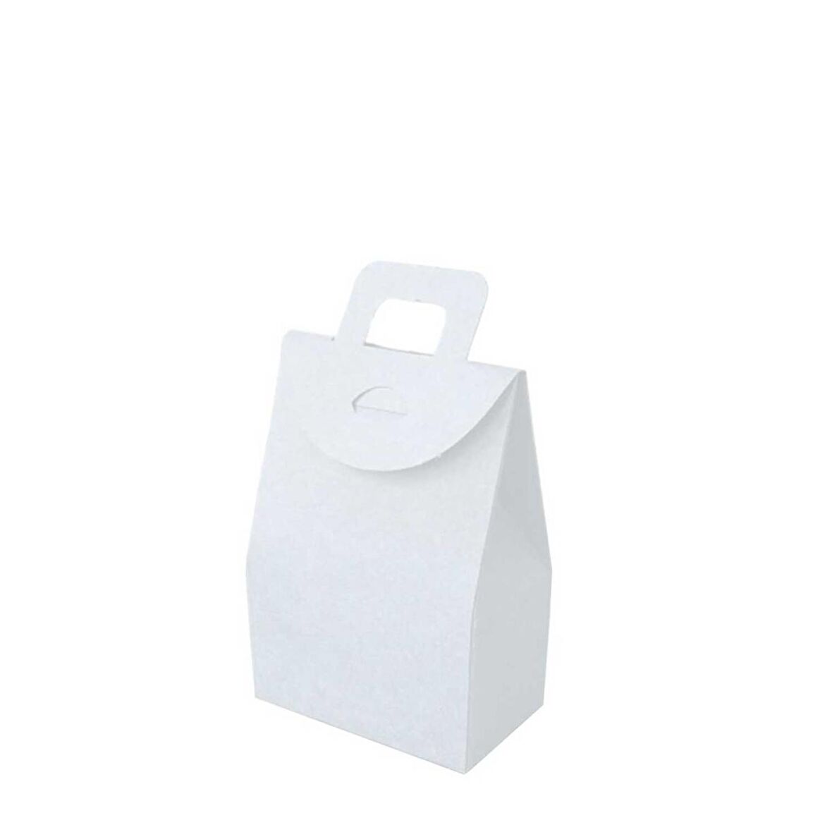 Kına Ve Çerez Çantası Karton DÜZ 7.5X11X4  CM (20 Adet)  Beyaz