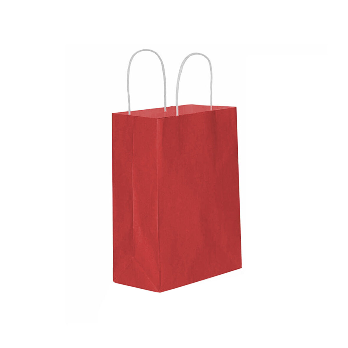 Kağıt Hediye Çantası Düz Renk Büyük Boy 25X31 CM (25 Adet)  Bordo