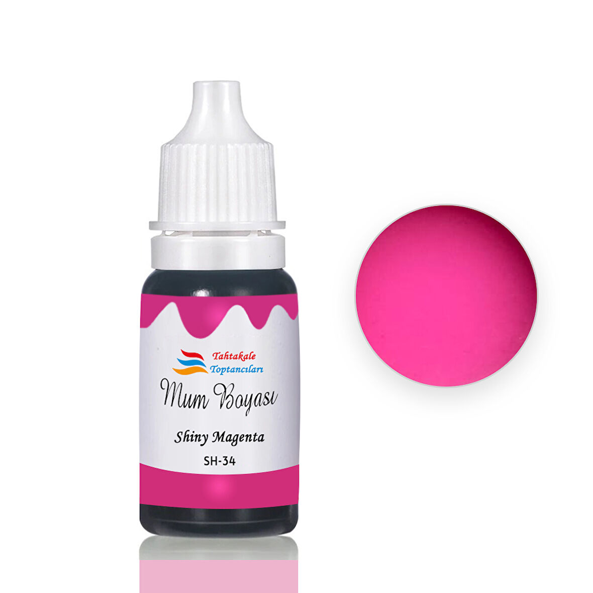 Mum Boyası Sıvı Pigment Boya 20 ML  Shiny Magenta - SH34
