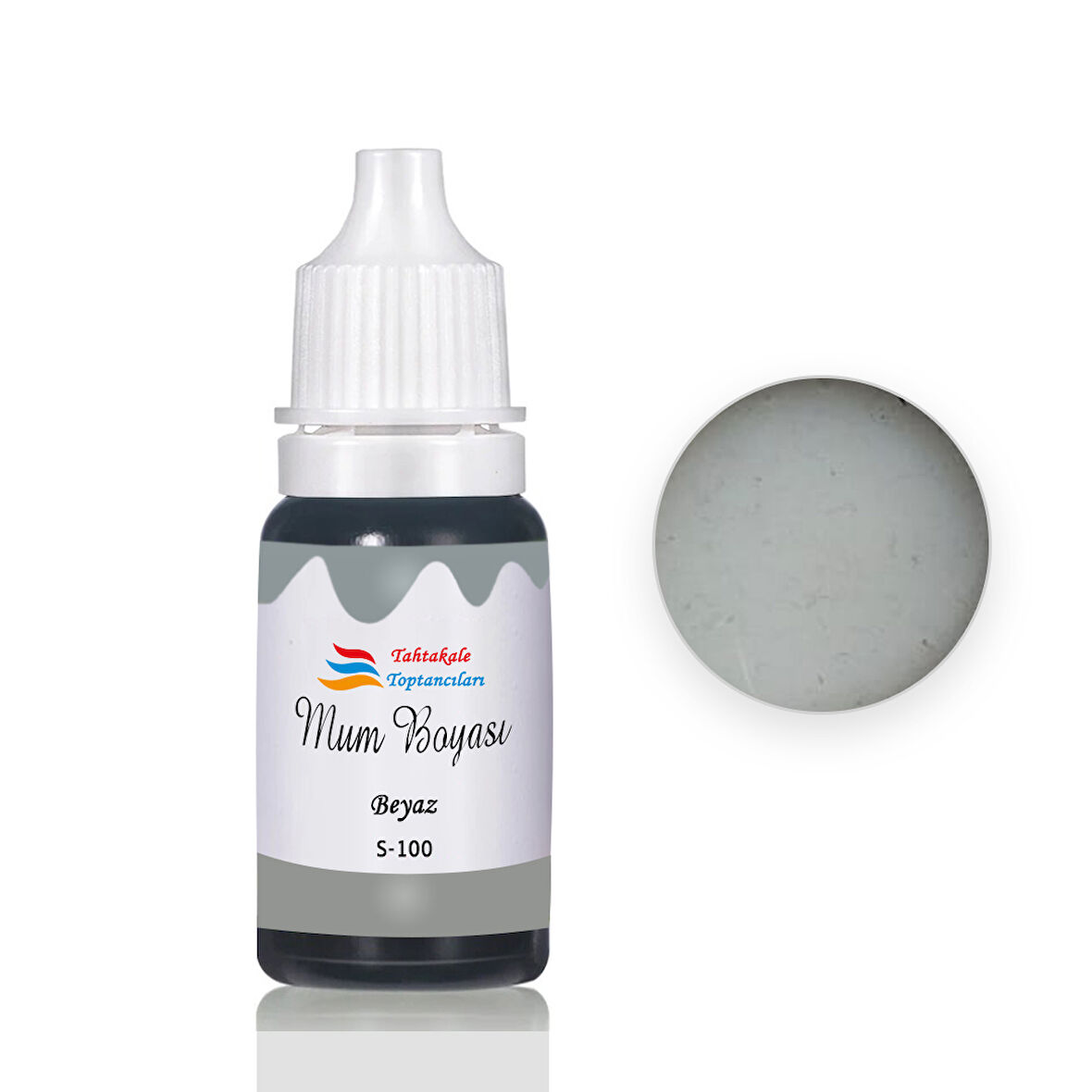 Mum Boyası Sıvı Pigment Boya 20 ML  Beyaz - S100