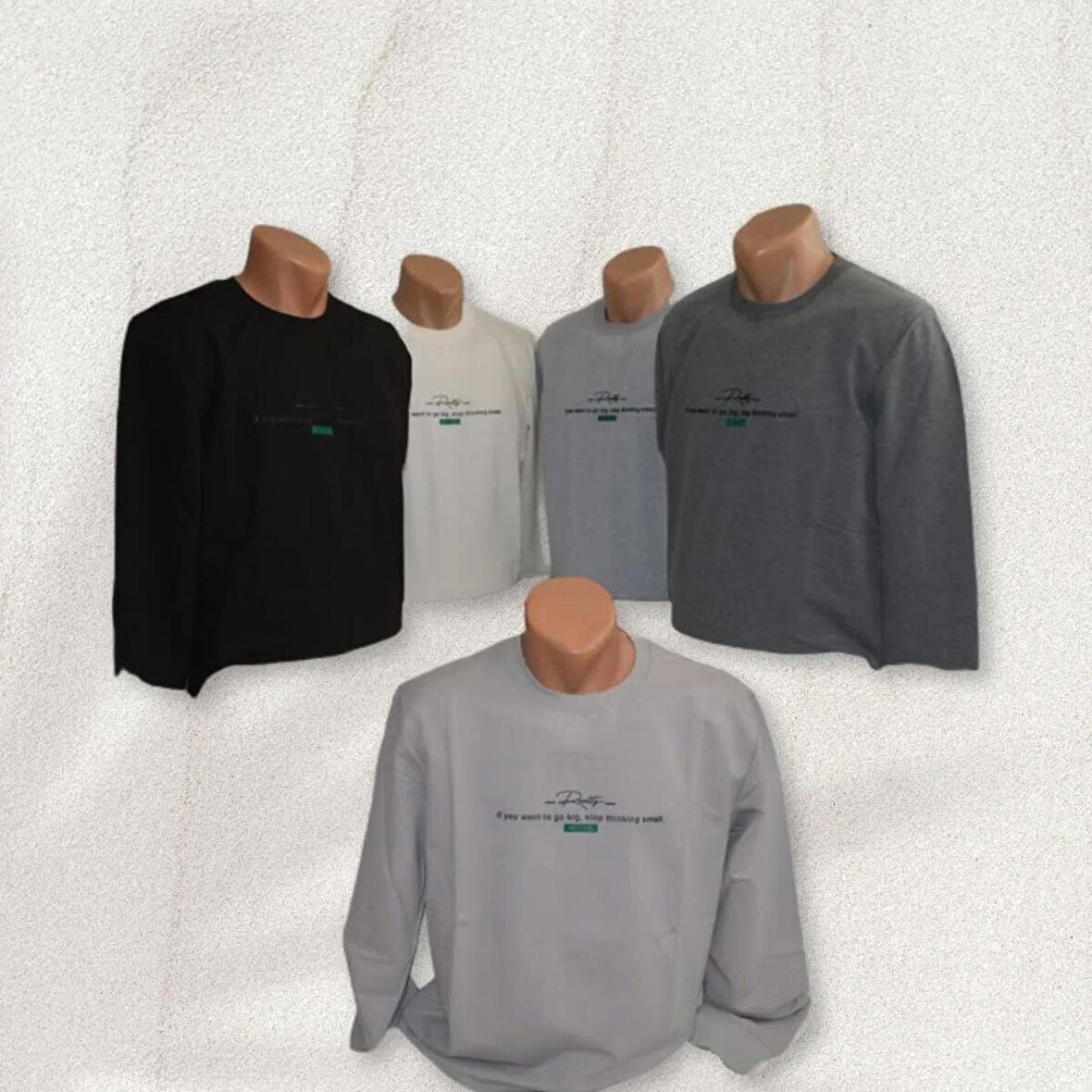 erkek beyaz sweatshirt