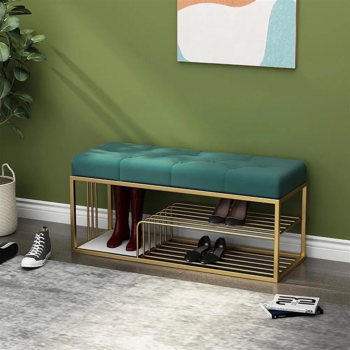 Nevin Gold Modern Tasarım Bench