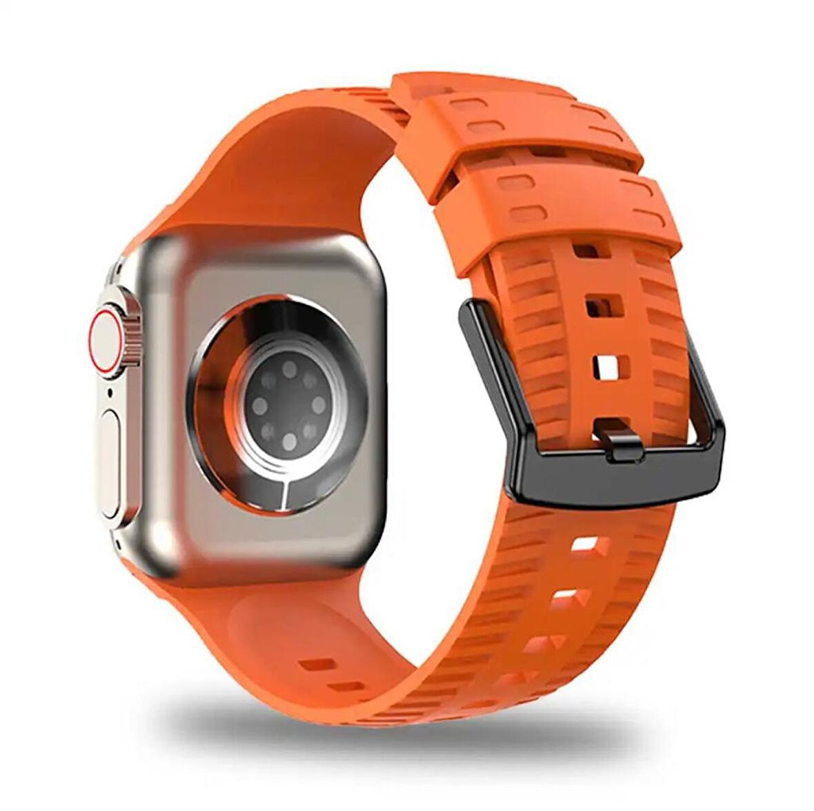 Apple Watch Seri 8 7 6 5 4 3 2 Se Ultra 42MM / 44MM / 45MM / 49MM Uyumlu Spor Silikon Kordon