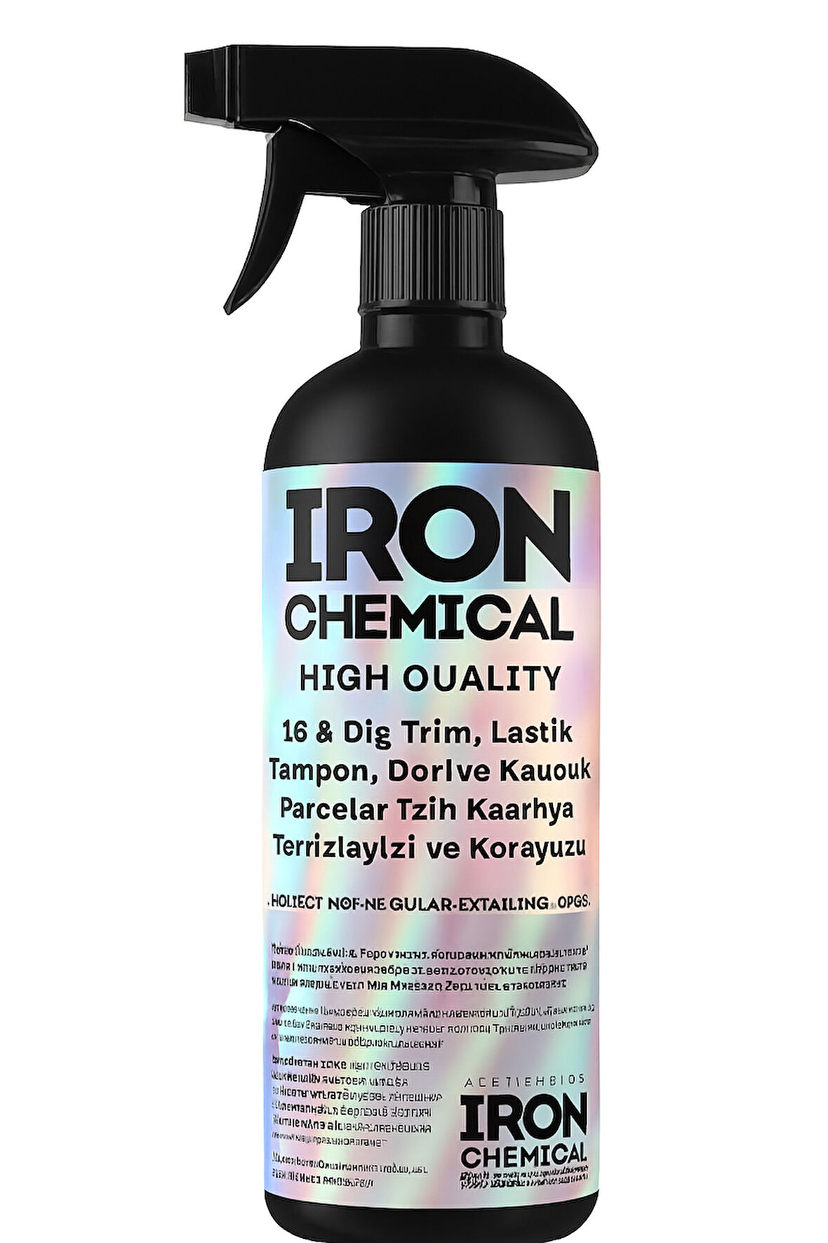 IRON CHEMICAL ICRF Vanilya Kokulu Trim, Lastik ve Plastik Koruyucu 600ml | Antistatik, UV Korumalı, Yağsız Parlaklık