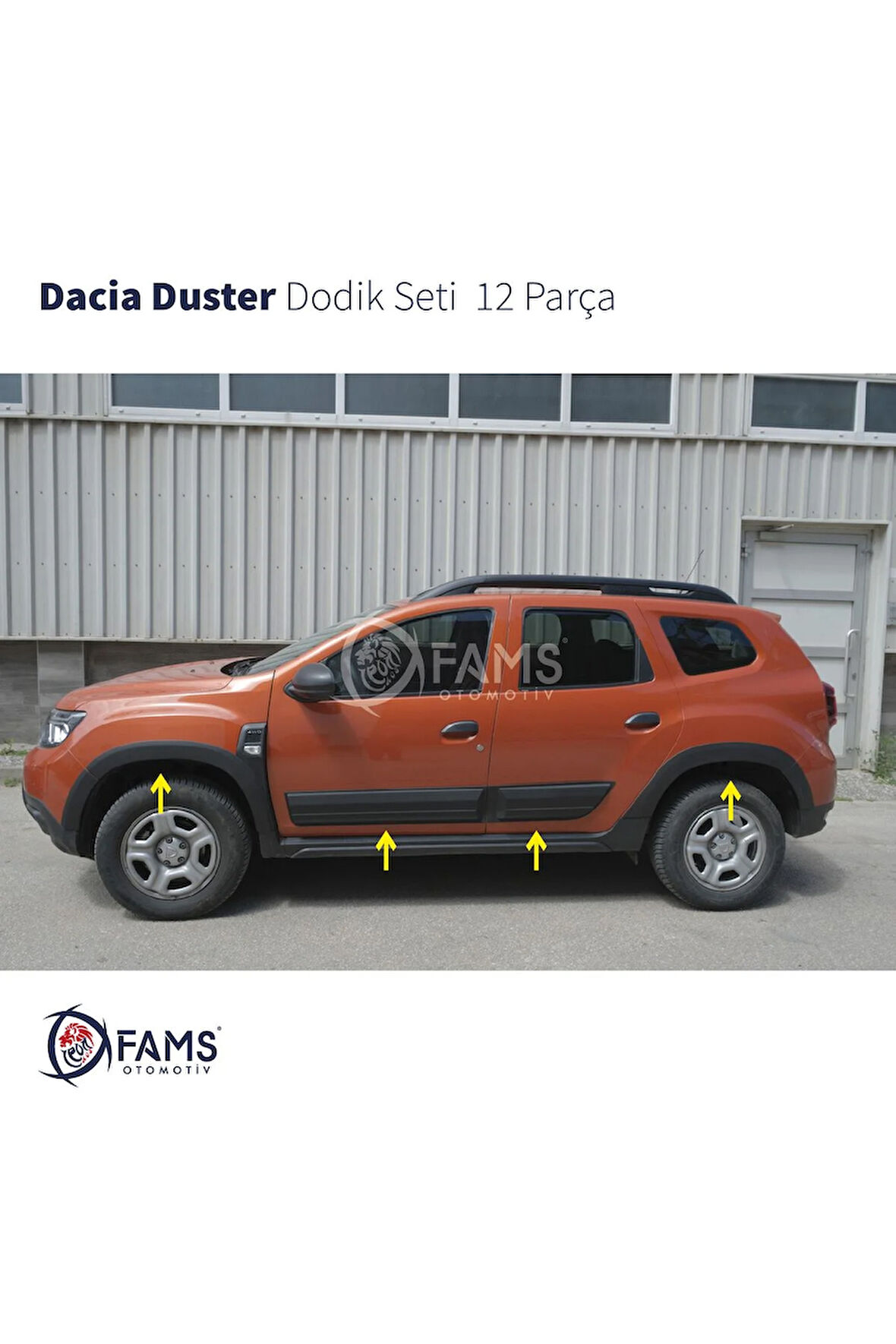 Dacia Duster Mat Dodik Seti 12 Parça 2018-2023