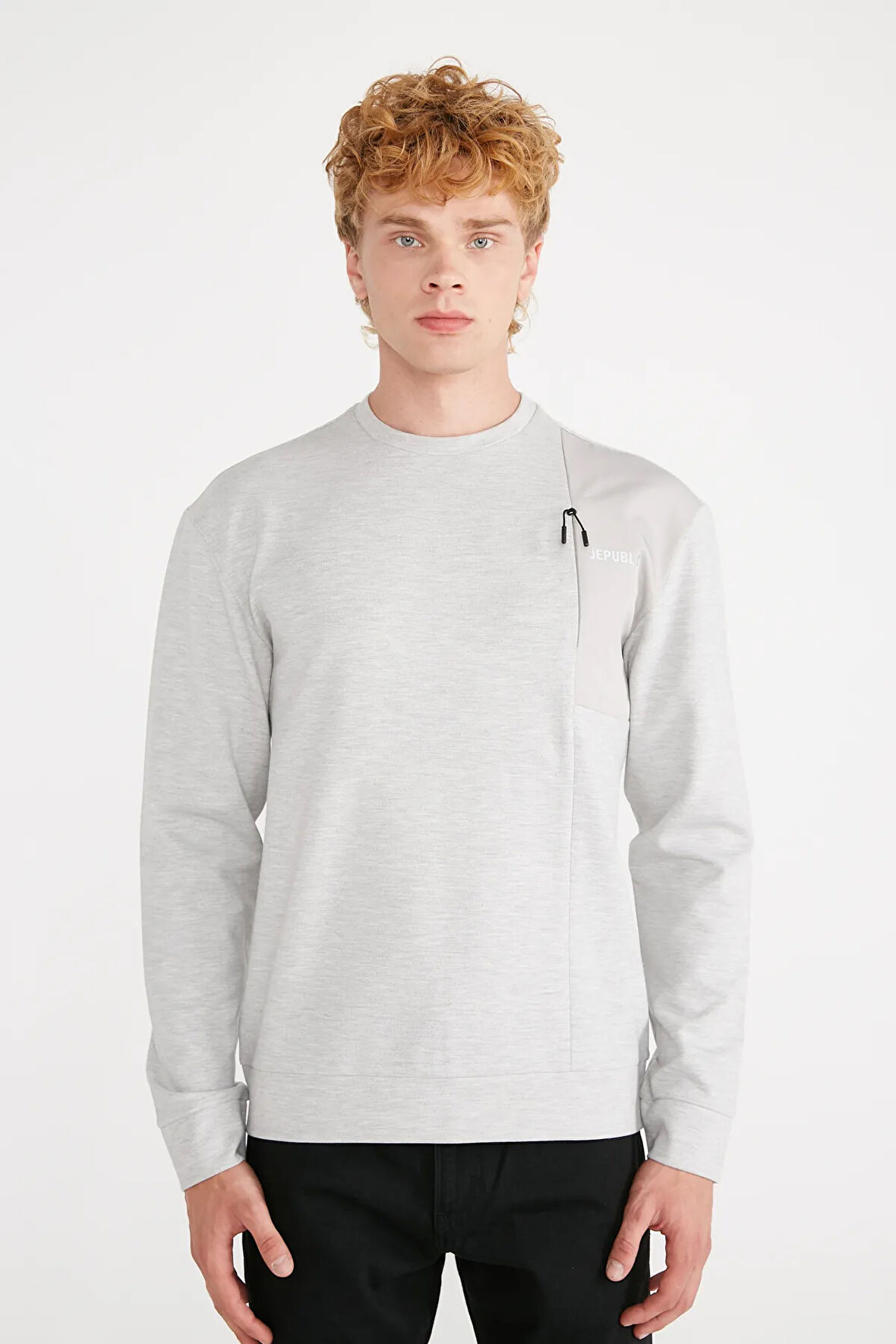 Erkek Gri Sweatshirt ( Model Kodu : J232406 )