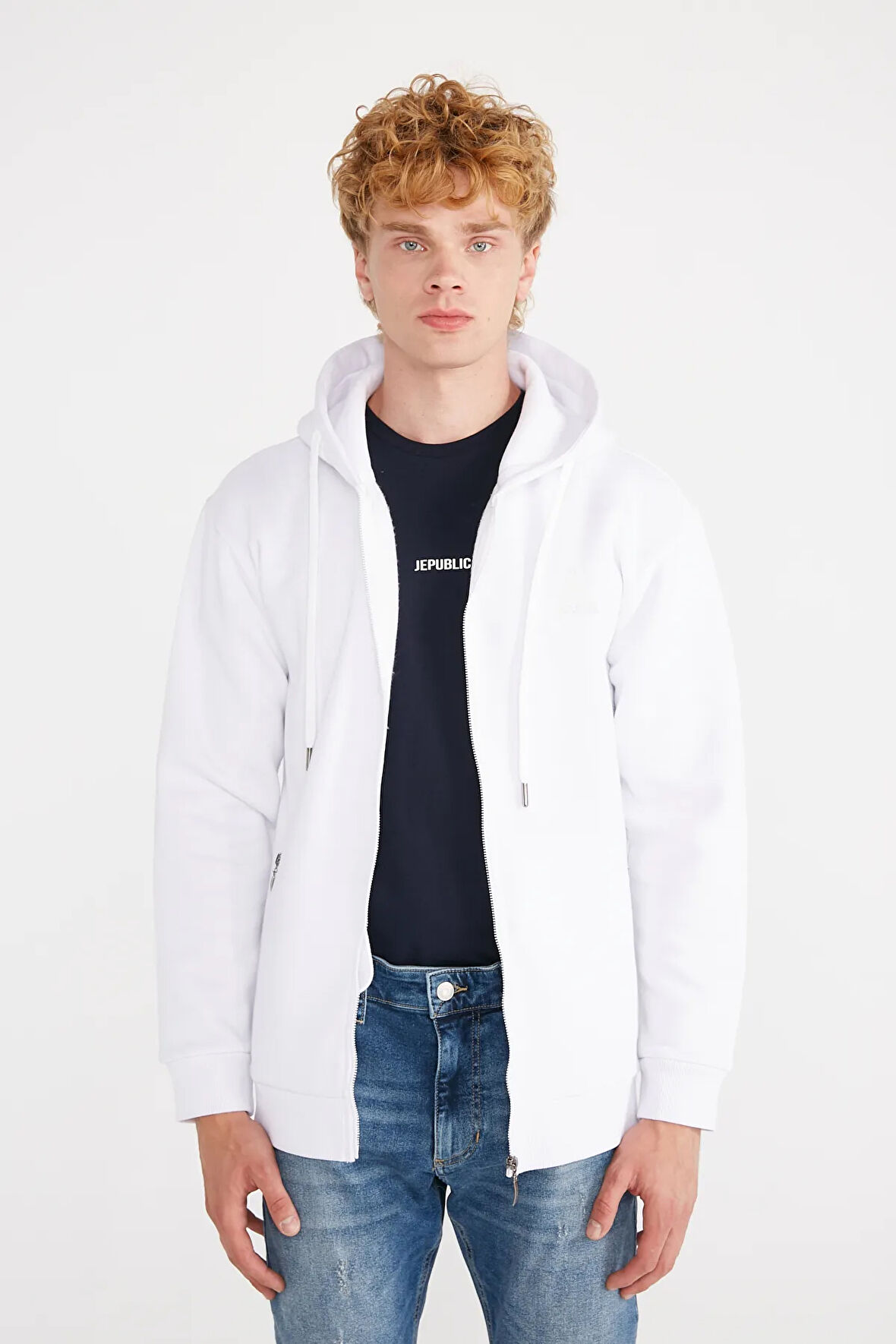 JP BASIC FULL ZIP SWEATSHIRT HOODIE