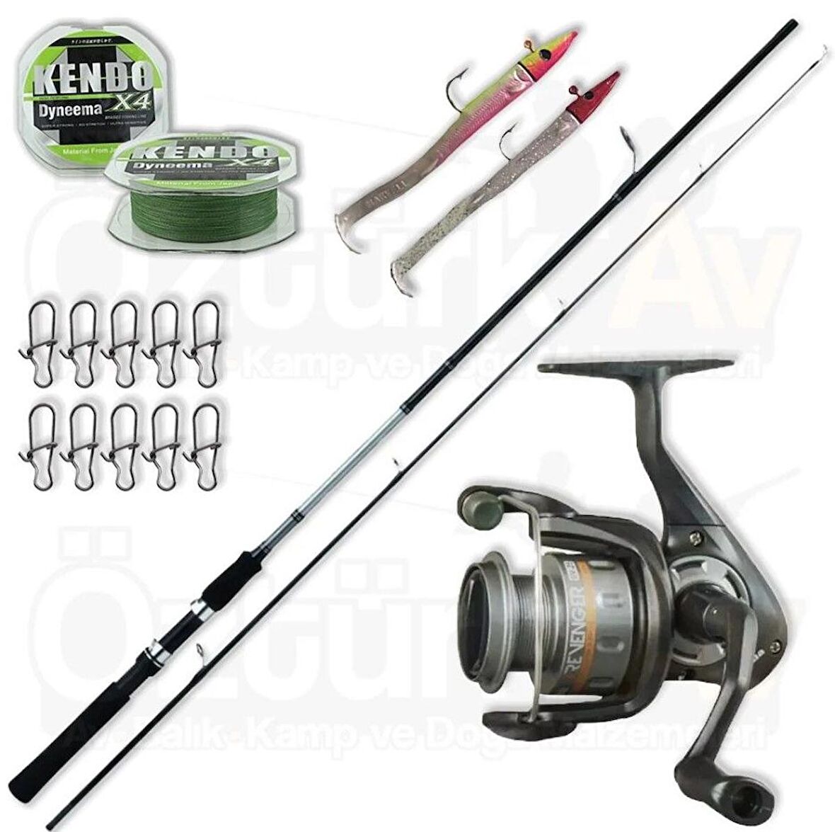 Okuma Revenger 25 - Daiwa Sweepfire 210cm Spin Olta Seti