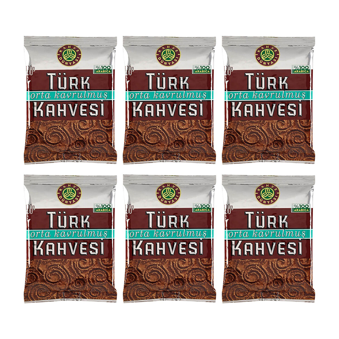 Kahve Dünyası Orta Kavrulmuş Türk Kahvesi 100 gr - 6 lı