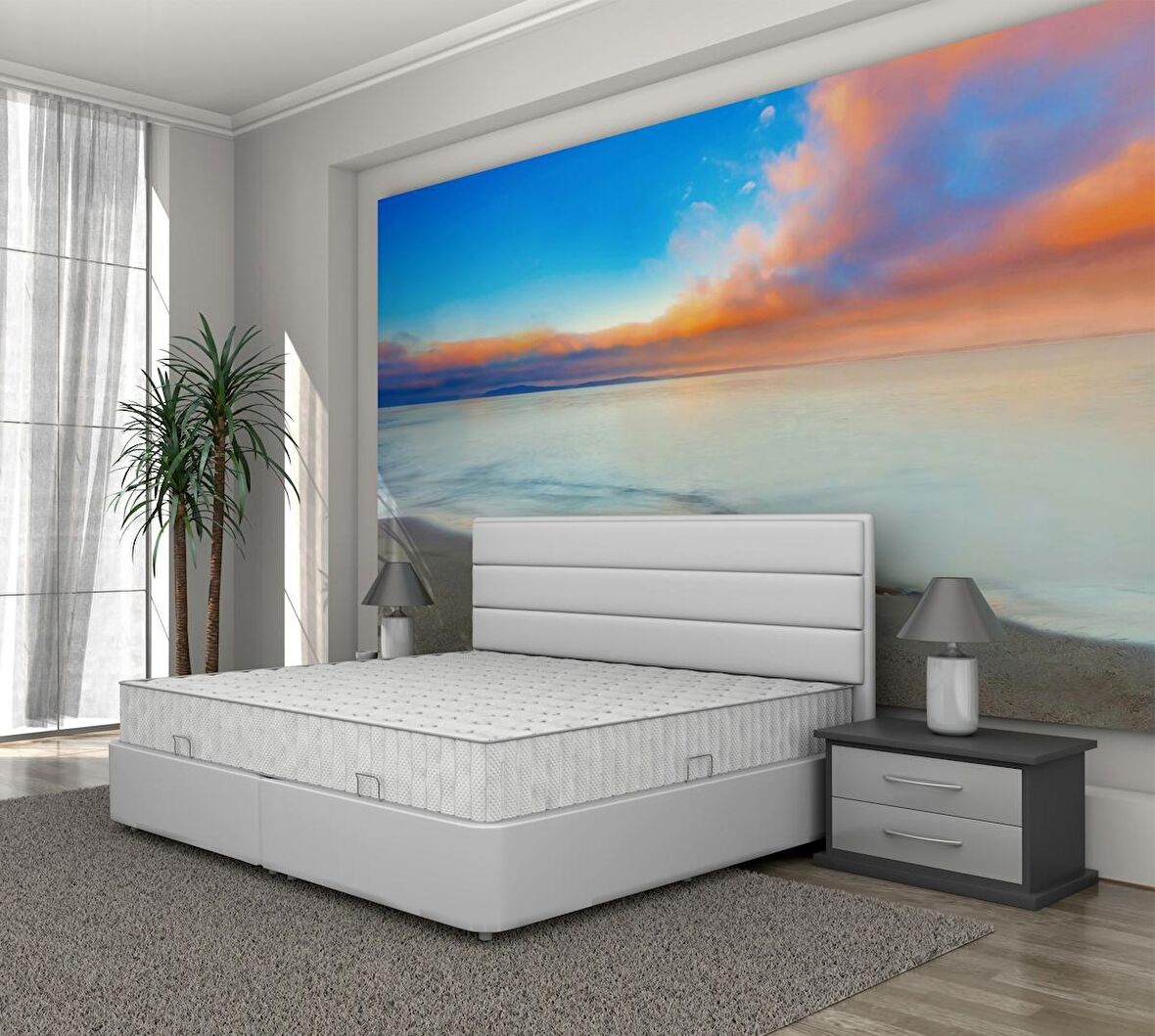 Mali Sandıklı Baza Başlık Set 90*200