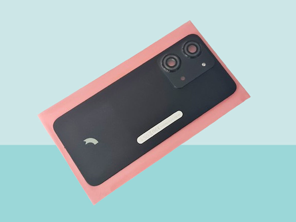 Tkgz - Reeder S19 Max PRO S Arka Kapak Batarya Kapağı  (Cam Full Lensli) - SİYAH