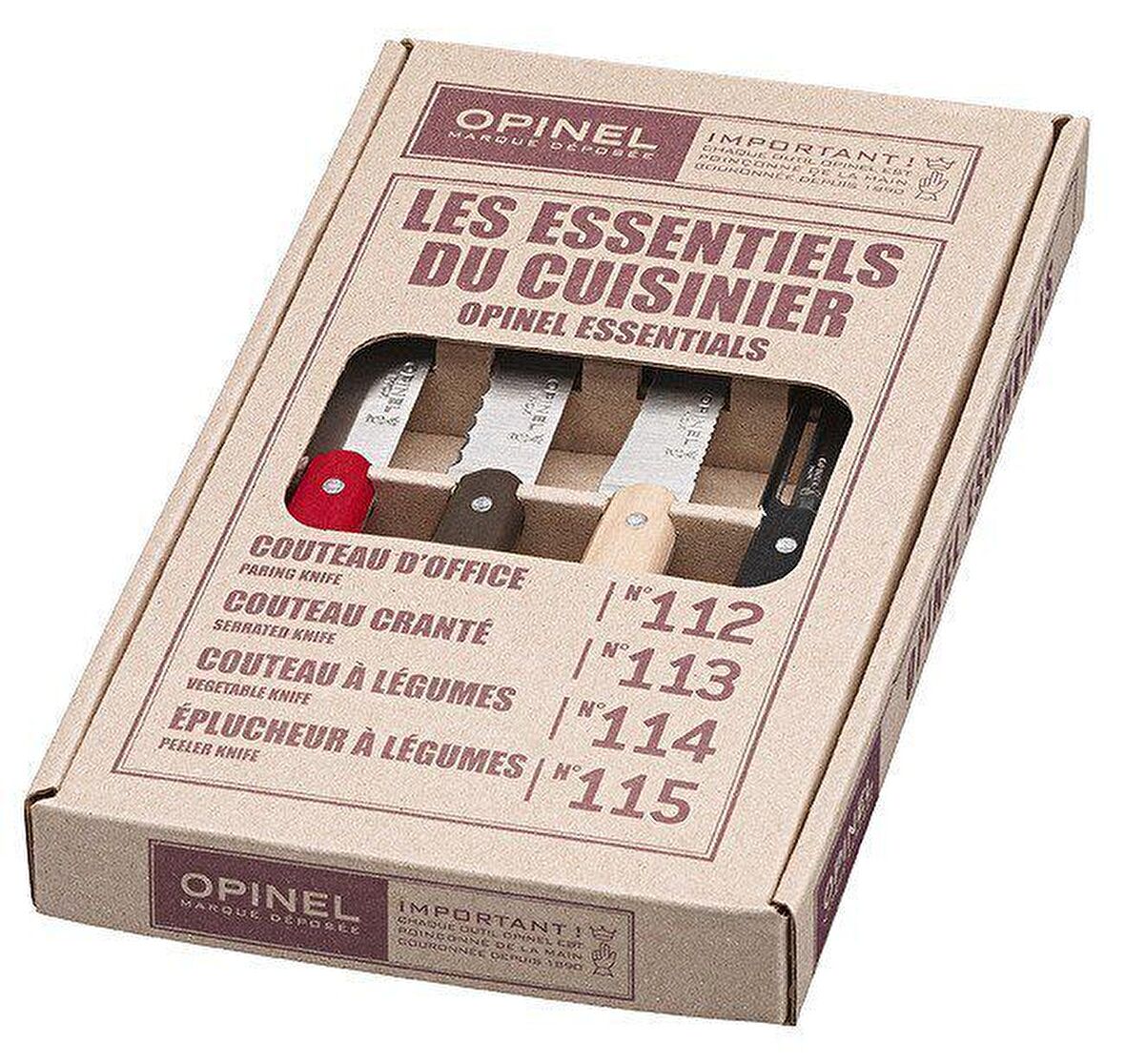 OPINEL 4 LU RENKLI BICAK SETI (001626)