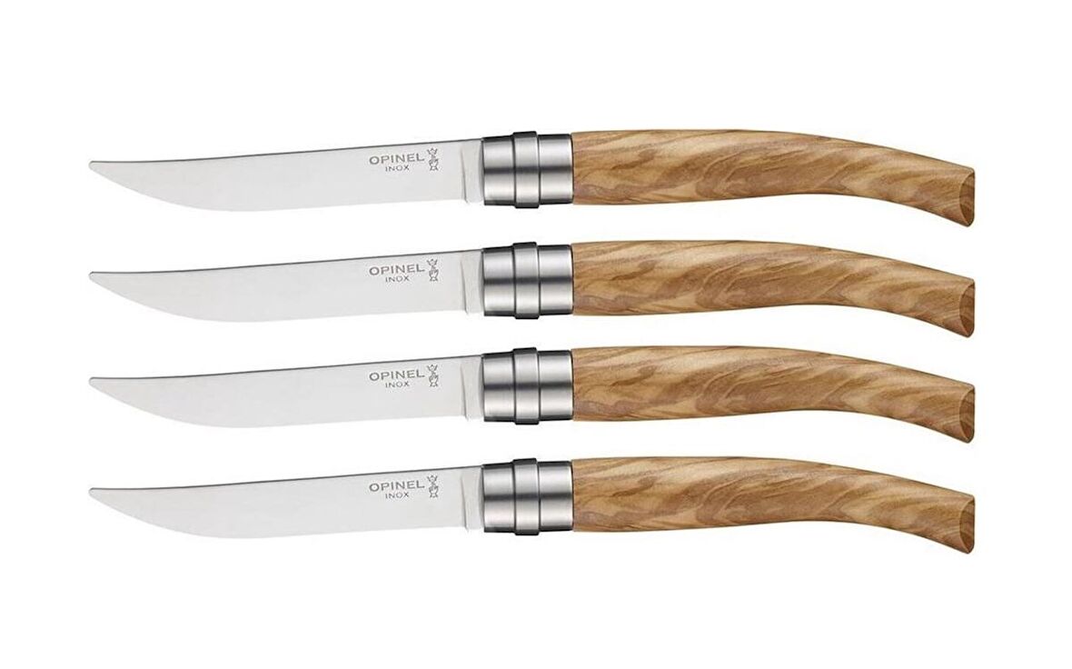 Opinel OP-001830 Table Chic 4'lü Et Bıçağı ( Zeytin Ağaç Saplı)