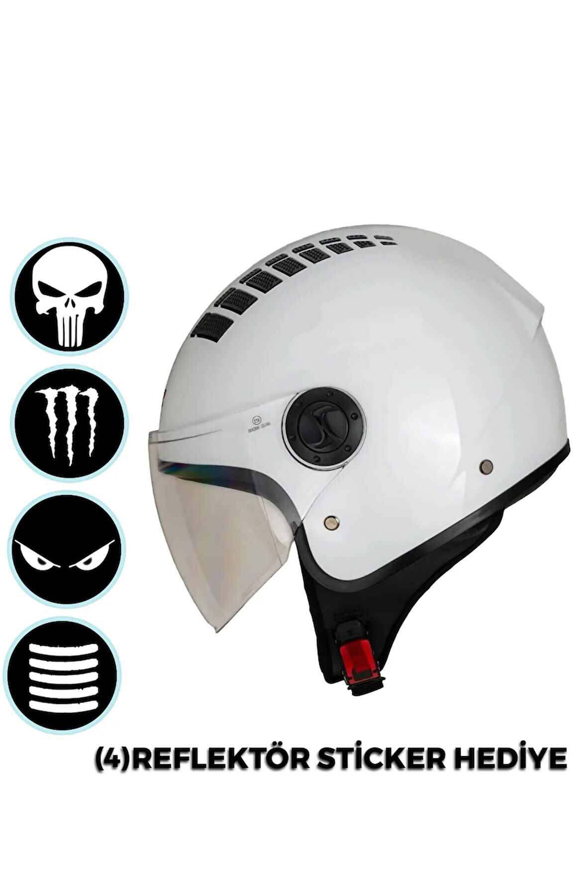 Air Çenesiz Kask (Ece Belgeli)