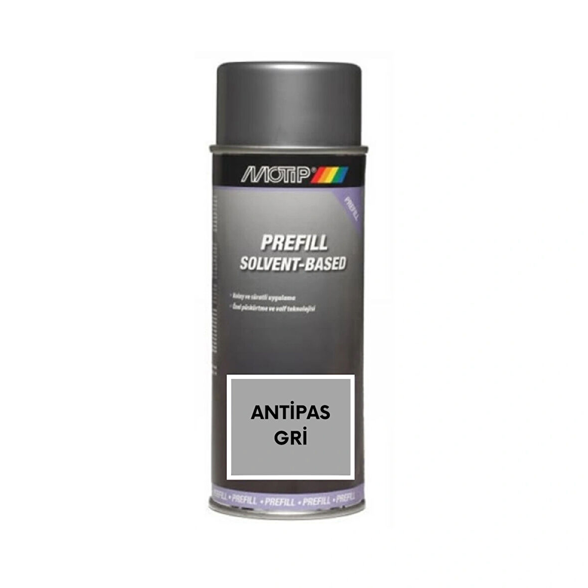Motip Sprey Universal Gri Antipas 400 ml Dolum