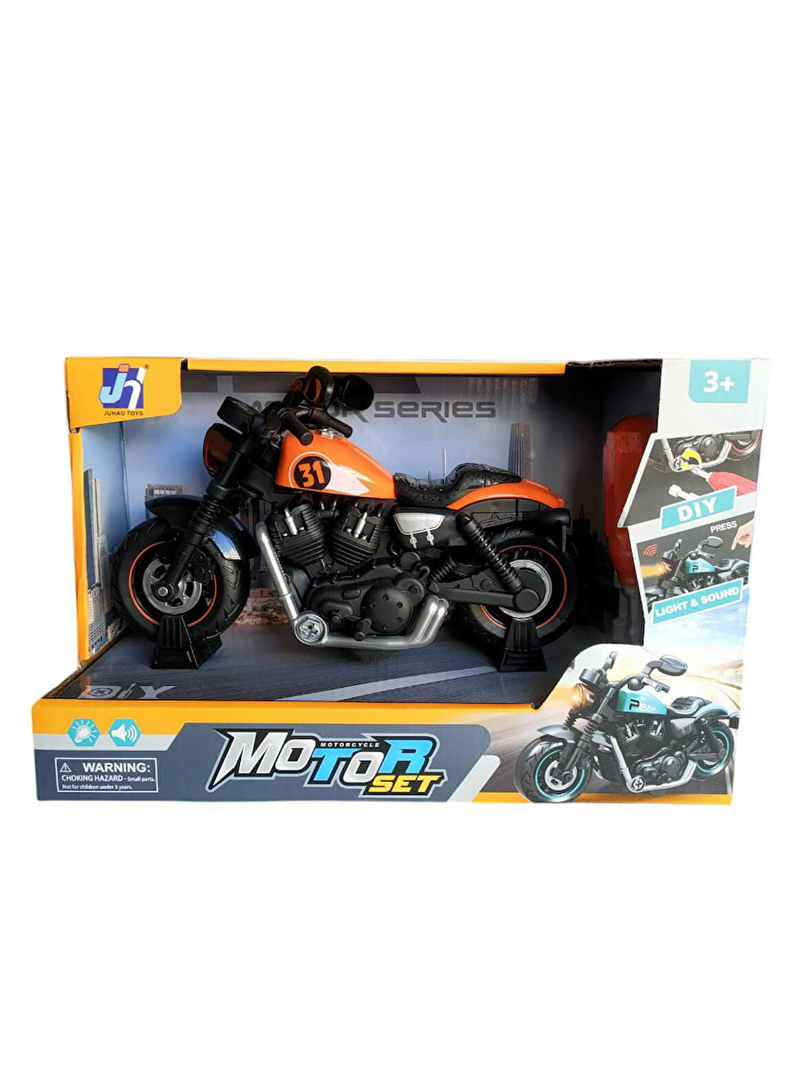 8080A-10 JUHAO TOYS IŞIKLI SÖK TAK MOTOR 21 cm