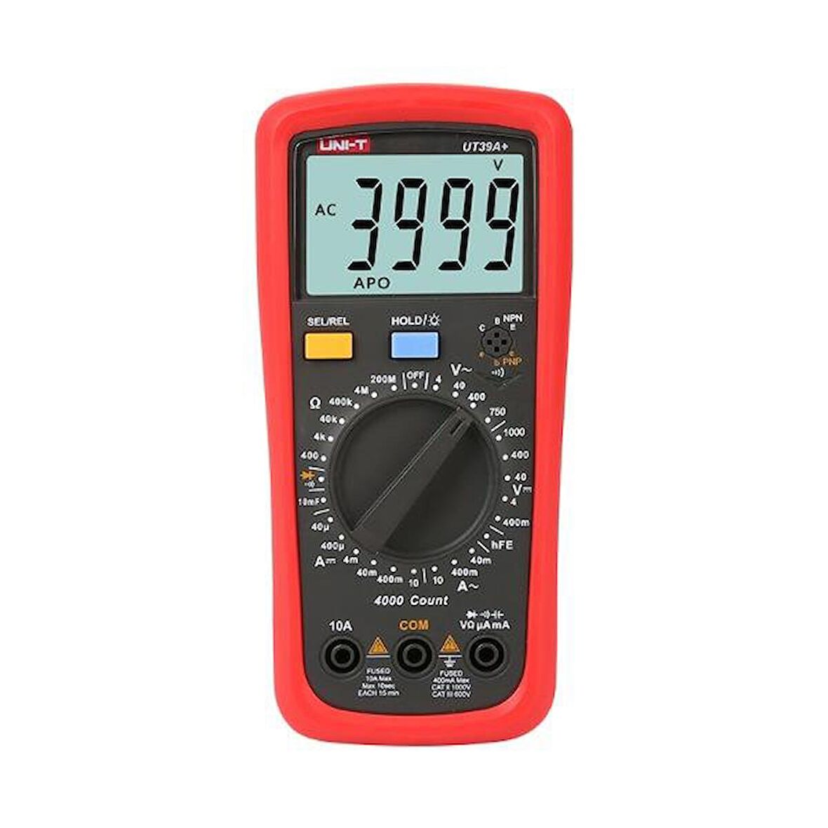 UT 39A+ Genel Dijital Multimetreler El AC/DC Voltmetre Ampermetre Direnç Kapasite Test Cihazı ;UNI-T