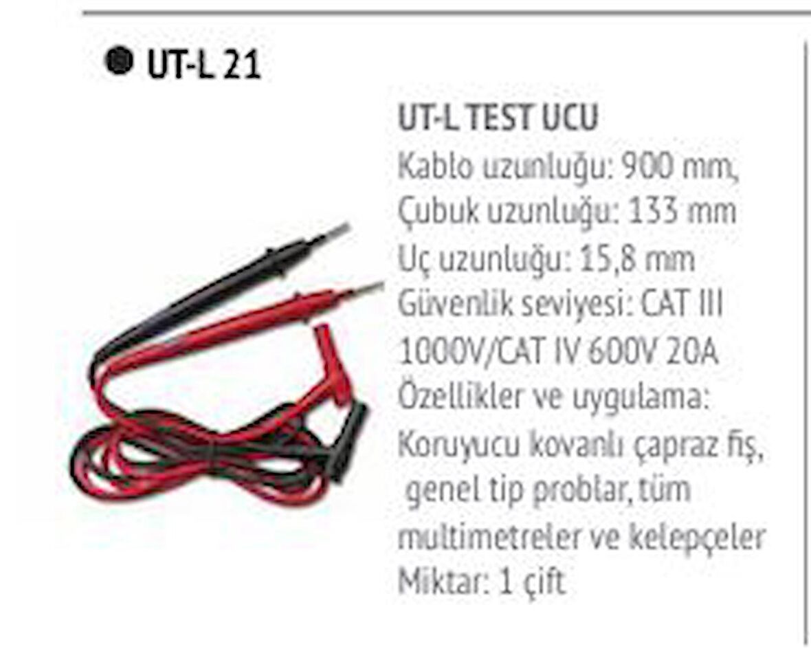 UT-L21 Ölçü Aleti Probu-UT-L Test Ucu; UNI-T