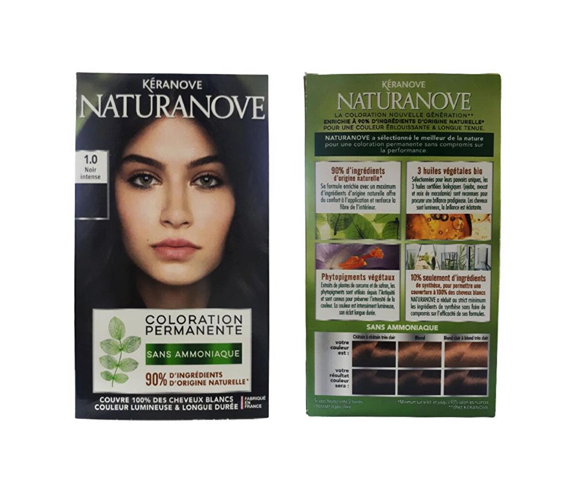 Keranove Naturanove Color Permanente Saç Boyası 1.0 Moir İntense